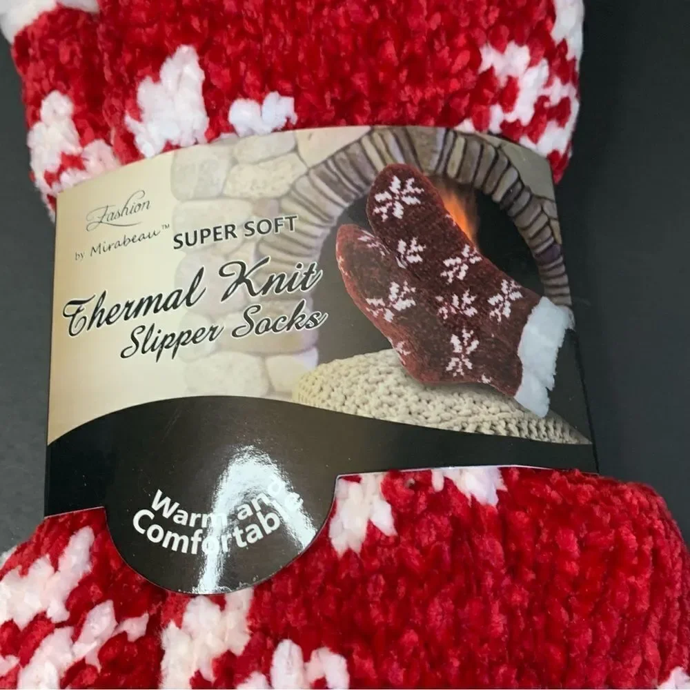 Fashion by Mirabeau Super Soft‎ Thermal Knit Slipper Socks